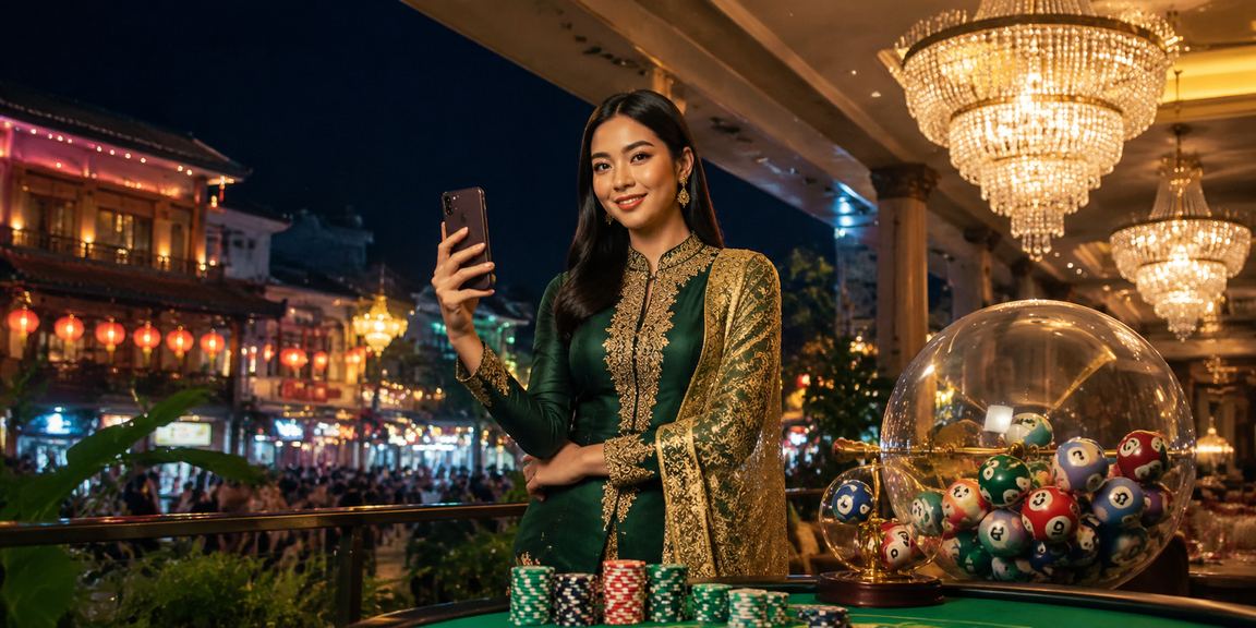 Hari Raya atmosphere with lottery and games in Melaka