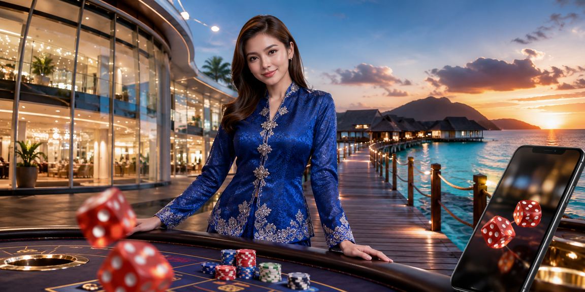 Sabah users enjoy responsibly playing dice games dressed in traditional attire